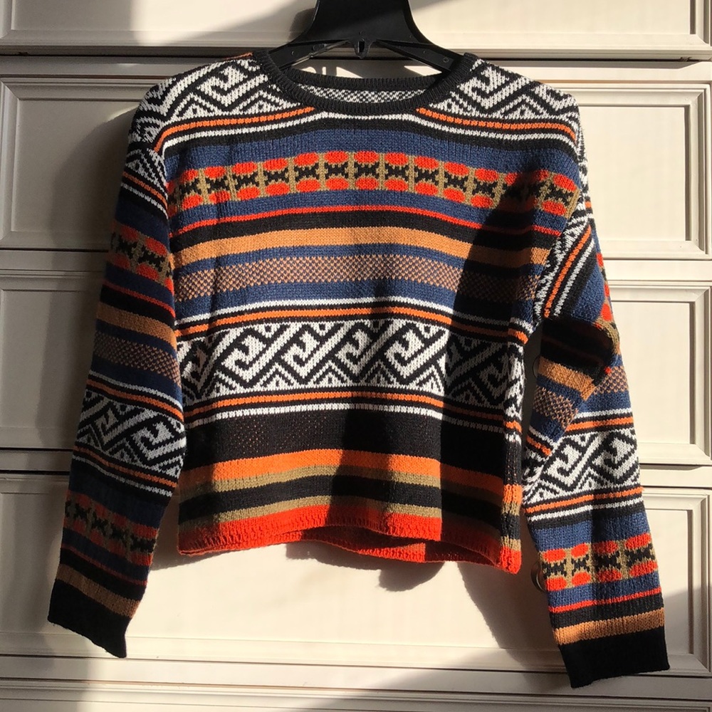 Patterned Knit Sweater